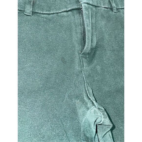 Old Navy Pixie Mid Rise Dark Green Pants Size 0 Regular - Picture 2 of 7